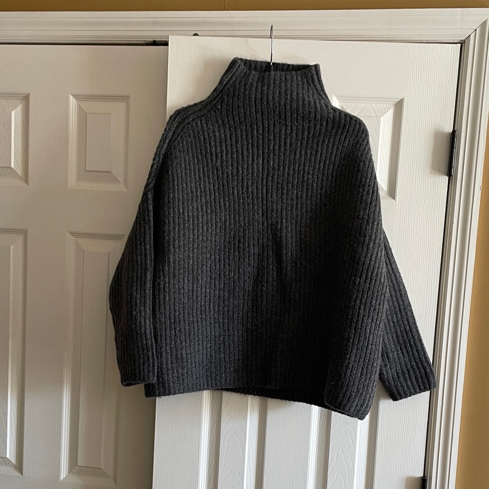 525 America Charcoal Turtleneck Sweater